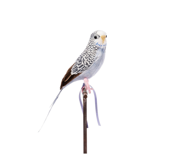 artificial birds budgie gray 4