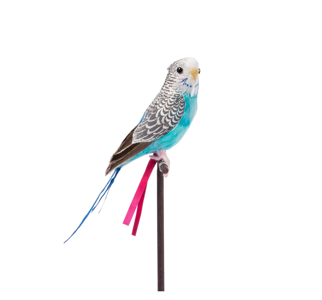 artificial birds budgie gray 8