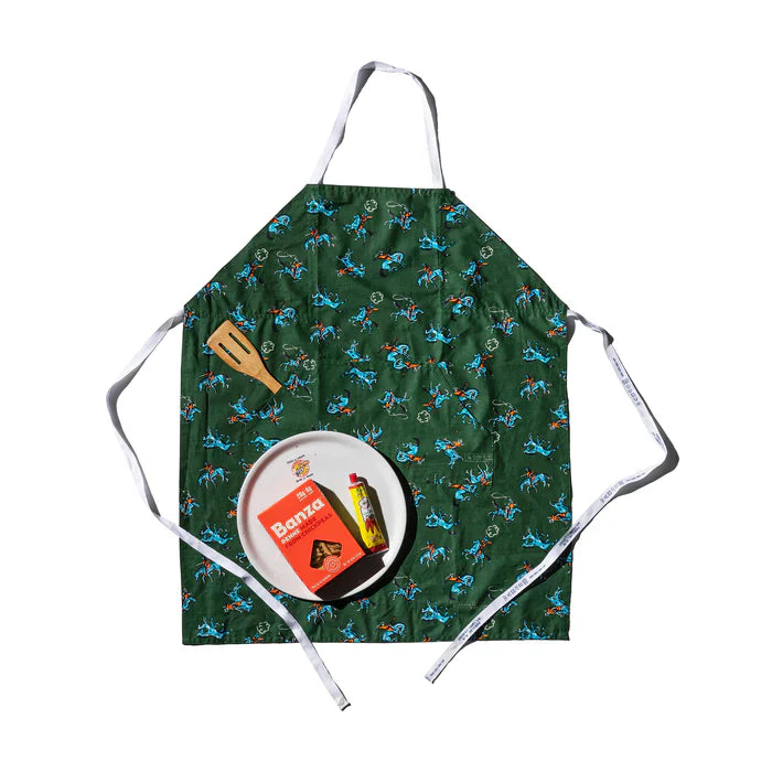 Handprinted Adult Apron/Cowboy By Puebco 302942 1