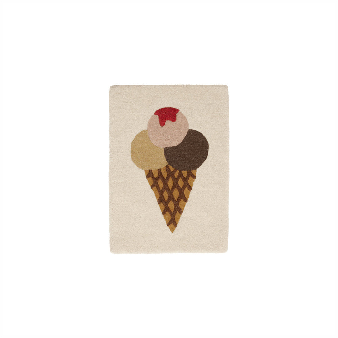 ice cream tufted miniature rug wallhanger 1