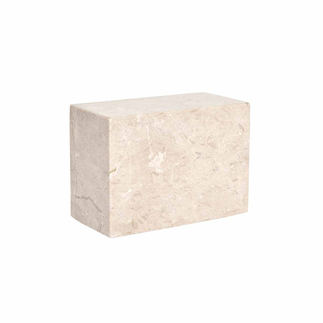 Savi Marble Bookend - Square in Beige 1