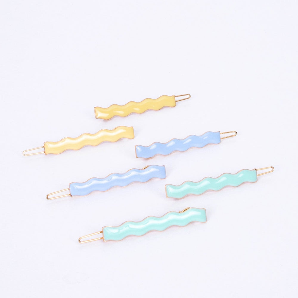 enamel wavy hair clips by meri meri mm 218494 2