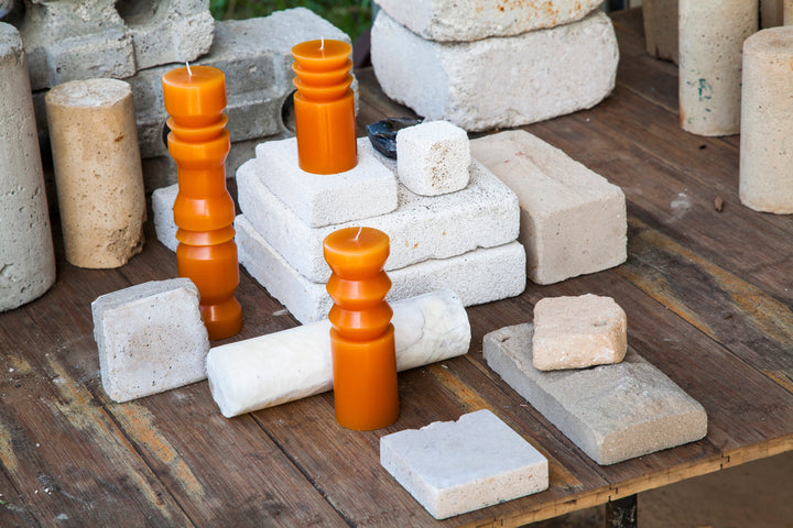 Terracotta Totem Candles design by Areaware