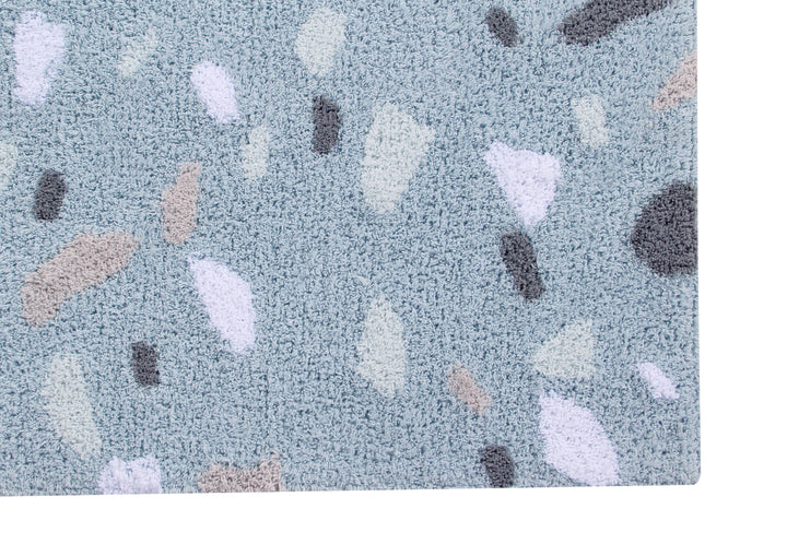 Terrazzo Rug in Aquamarine design by Lorena Canals