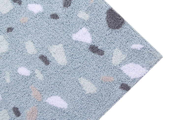 Terrazzo Rug in Aquamarine design by Lorena Canals