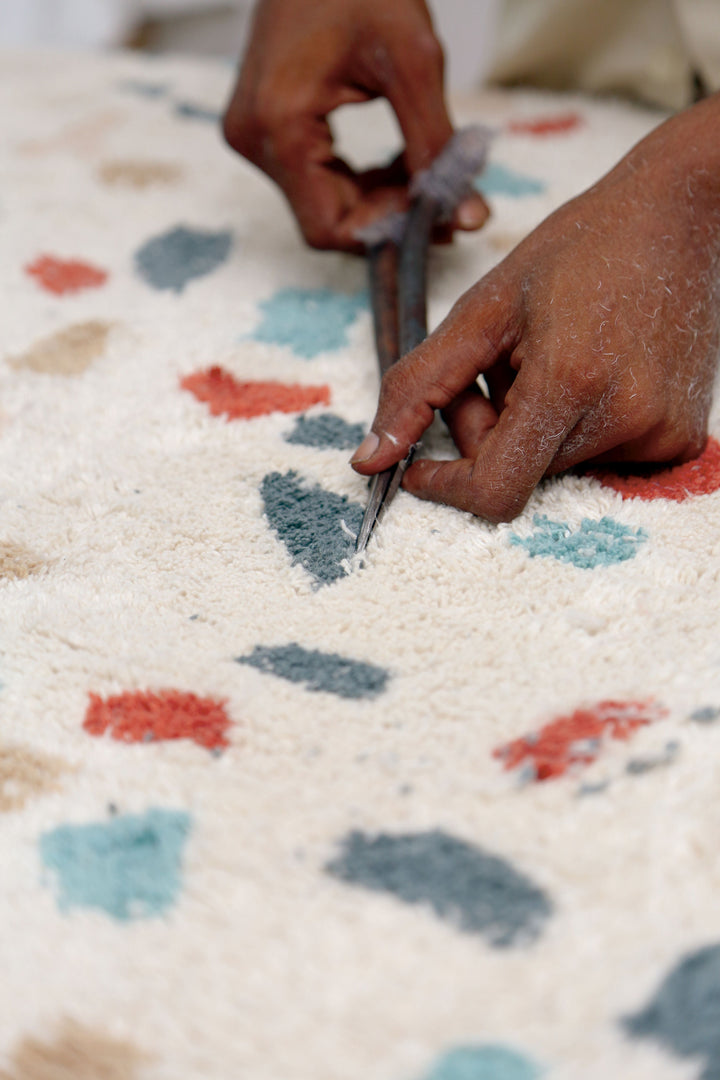 Terrazzo Rug in Marble design by Lorena Canals