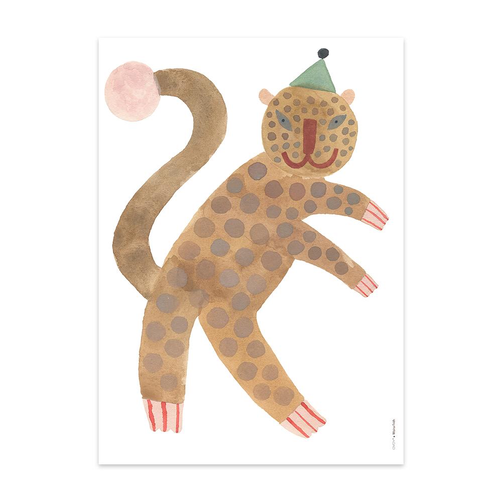 Poster - Standing Leopard Elvis - Multi