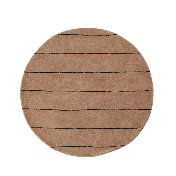 Striped Circle Rug