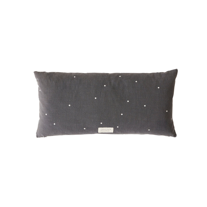 Long Kyoto Dot Cushion in Anthracite