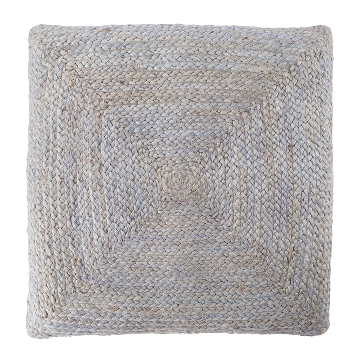 Natia Solid Light Grey Floor Cushion