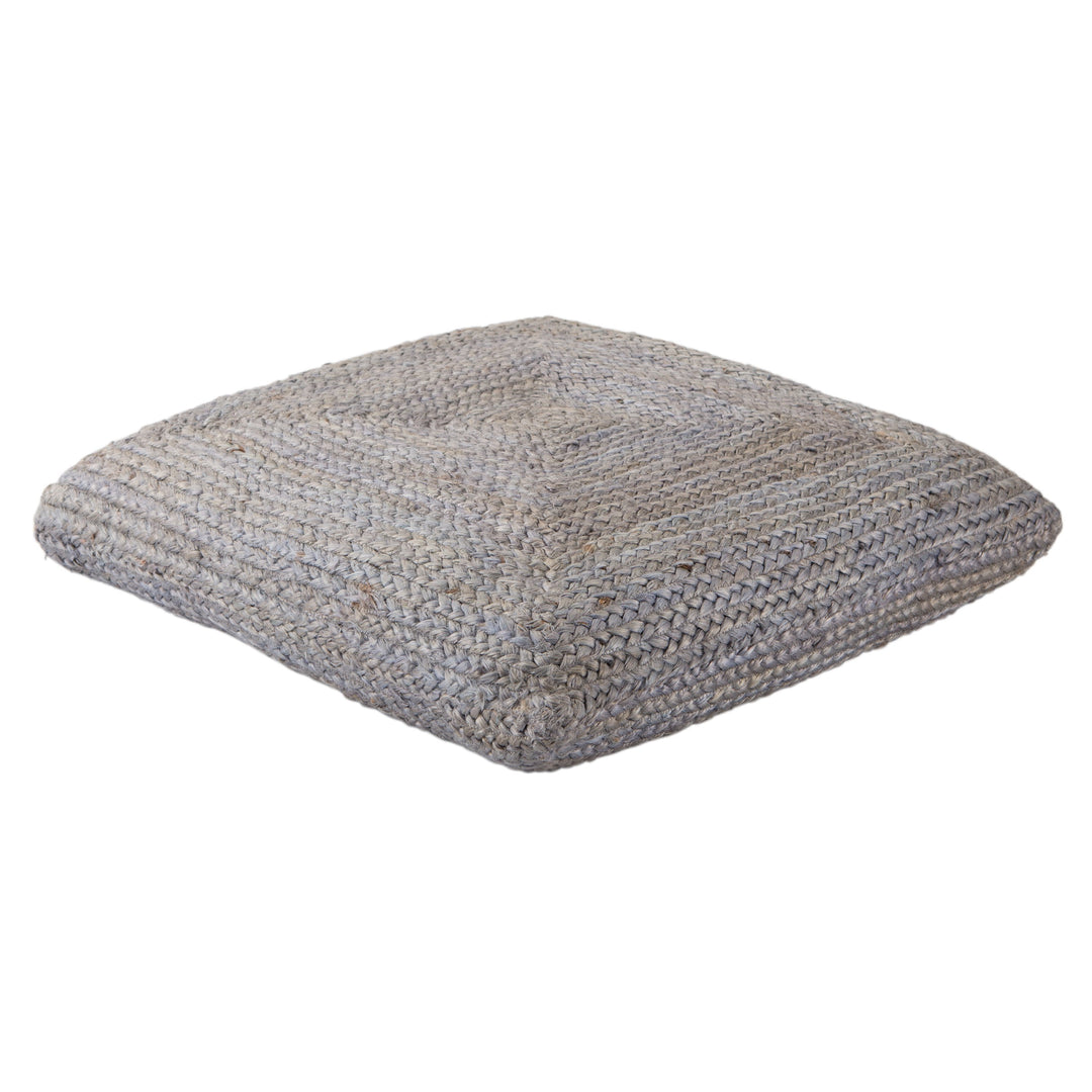 Natia Solid Light Grey Floor Cushion