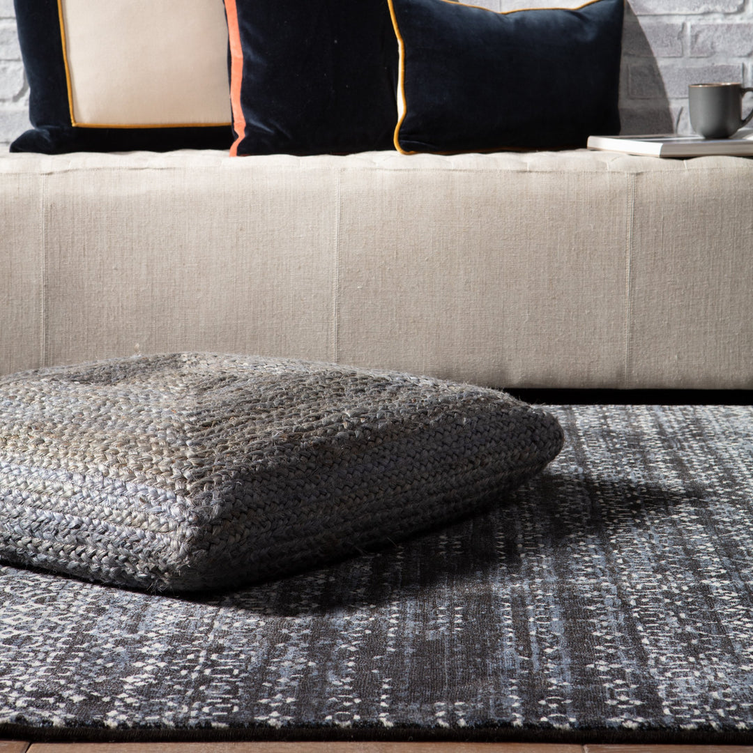 Natia Solid Light Grey Floor Cushion